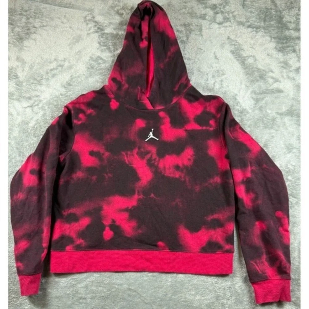 NIKE AIR JORDAN JUMPMAN HOODIE GIRLS BIG KIDS PULLOVER VERY BERRY XL